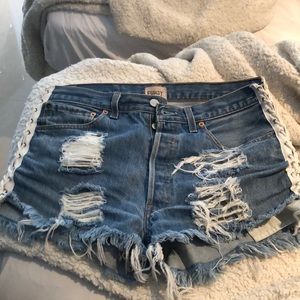 Furst of a kind lace up shorts